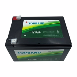 Topband Litium batteri 12volt 12Ah (parallell anslutning)